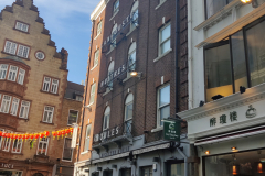 Site of what was Hotel de Commerce, London