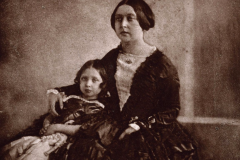 Early image of Queen Victoria and the Princess Royal Victoria, c. 1844